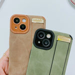 Custodia in pelle e TPU con cinturino per iPhone 14 e 13