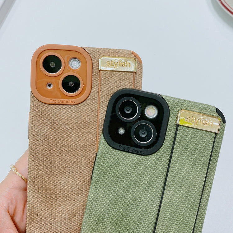 Custodia in pelle e TPU con cinturino per iPhone 14 e 13