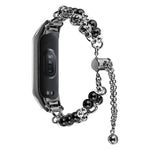Cinturino metallo doppia perla per Xiaomi Mi Band 3/4/5/6/7