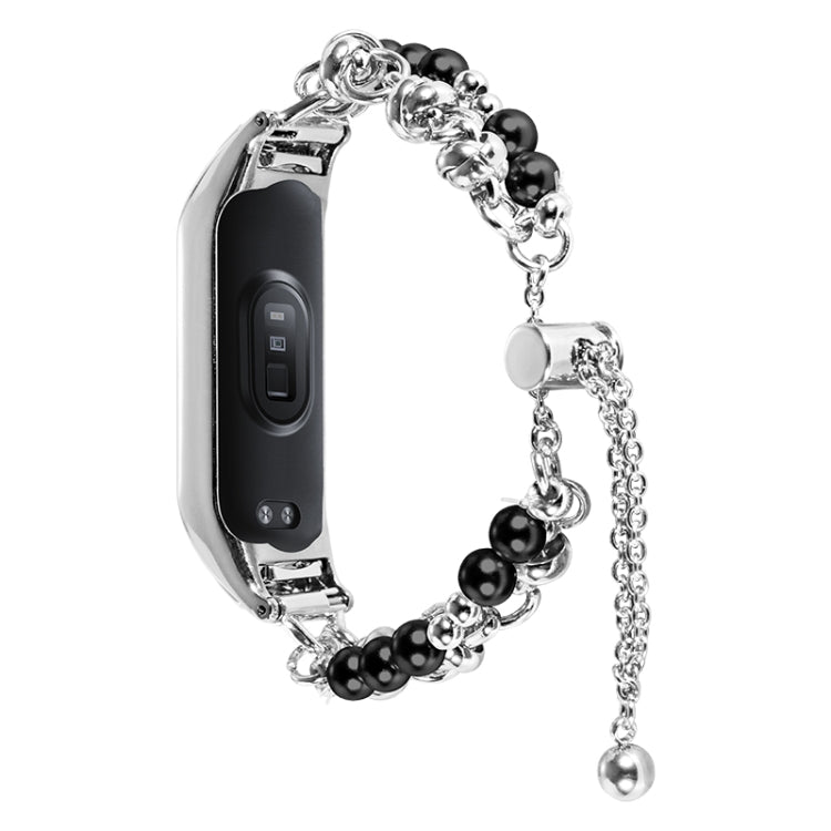 Cinturino metallo doppia perla per Xiaomi Mi Band 3/4/5/6/7