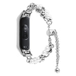 Cinturino metallo doppia perla per Xiaomi Mi Band 3/4/5/6/7