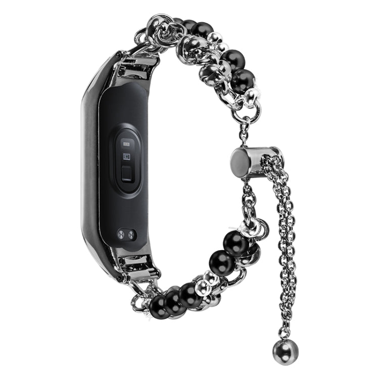 Cinturino metallo doppia perla per Xiaomi Mi Band 3/4/5/6/7