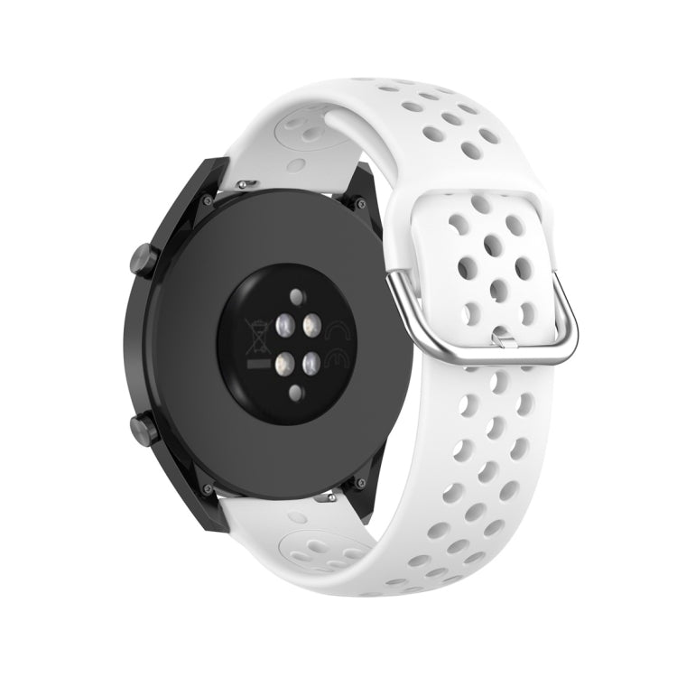 Per Huawei Watch GT 46mm / 42mm / GT2 46mm 22mm Chiusura cinturino da polso sportivo in tinta unita