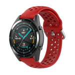 Per Huawei Watch GT 46mm / 42mm / GT2 46mm 22mm Chiusura cinturino da polso sportivo in tinta unita