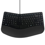 Tastiera ergonomica cablata divisa 390B a 87 tasti