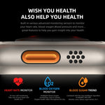 HW8 Ultra Smartwatch con schermo TFT da 2,02 pollici, supporto impermeabile IP67 Monitoraggio della frequenza cardiaca e dell'ossigeno nel sangue / Modalità sportive multiple