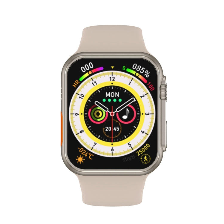 W8 Ultra Smartwatch con schermo TFT da 2,02 pollici, supporto impermeabile IP68 Monitoraggio della frequenza cardiaca e dell'ossigeno nel sangue / Modalità sportive multiple