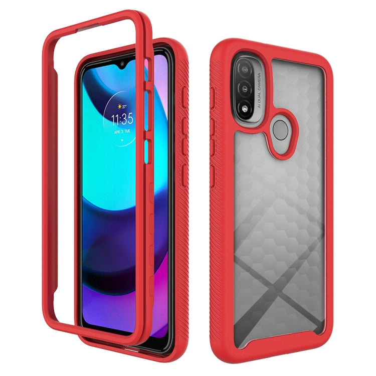 Custodia per telefono PC trasparente in TPU tinta unita cielo stellato, For Motorola Moto E20, For Motorola Moto Edge 2022, For Motorola Moto Edge 30, For Motorola Moto G22 / E32