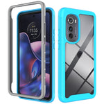 Custodia per telefono PC trasparente in TPU tinta unita cielo stellato, For Motorola Moto E20, For Motorola Moto Edge 2022, For Motorola Moto Edge 30, For Motorola Moto G22 / E32