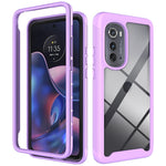 Custodia per telefono PC trasparente in TPU tinta unita cielo stellato, For Motorola Moto E20, For Motorola Moto Edge 2022, For Motorola Moto Edge 30, For Motorola Moto G22 / E32