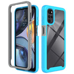 Custodia per telefono PC trasparente in TPU tinta unita cielo stellato, For Motorola Moto E20, For Motorola Moto Edge 2022, For Motorola Moto Edge 30, For Motorola Moto G22 / E32