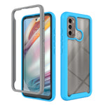 Custodia per telefono PC trasparente in TPU tinta unita cielo stellato, For Motorola Moto G52 / G82, For Motorola Moto G60, For Motorola Moto G71 5G, For Motorola Moto G200 5G