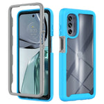 Custodia per telefono PC trasparente in TPU tinta unita cielo stellato, For Motorola Moto G62 5G, For Motorola Moto G100 / Edge S