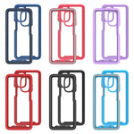 Custodia per telefono PC trasparente in TPU tinta unita cielo stellato, For Motorola Moto G62 5G, For Motorola Moto G100 / Edge S