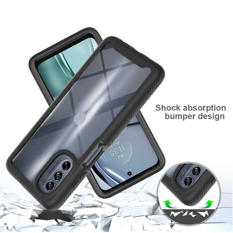 Custodia per telefono PC trasparente in TPU tinta unita cielo stellato, For Motorola Moto G62 5G, For Motorola Moto G100 / Edge S