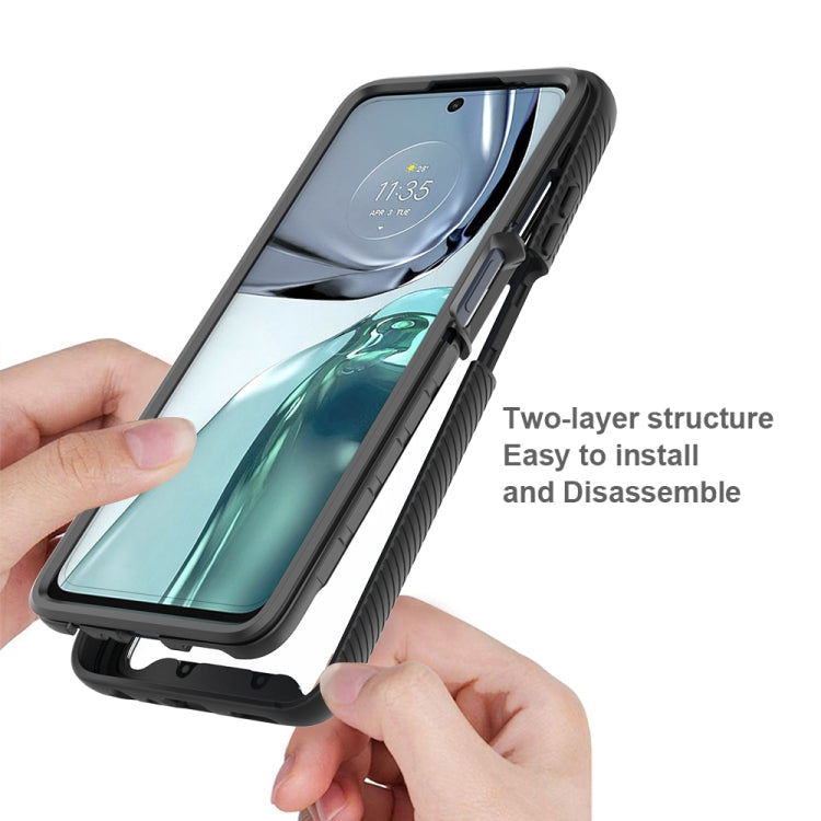 Custodia per telefono PC trasparente in TPU tinta unita cielo stellato, For Motorola Moto G62 5G, For Motorola Moto G100 / Edge S