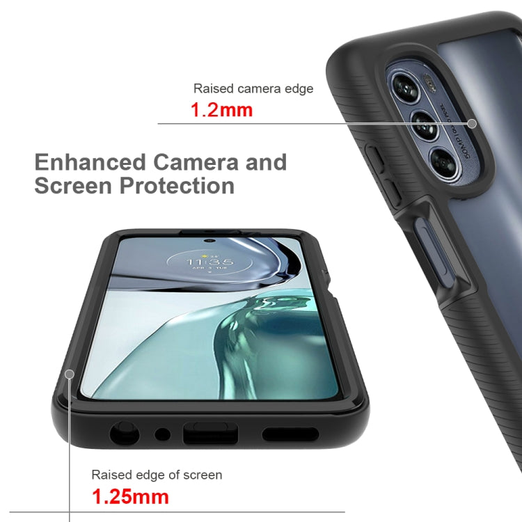 Custodia per telefono PC trasparente in TPU tinta unita cielo stellato, For Motorola Moto G62 5G, For Motorola Moto G100 / Edge S
