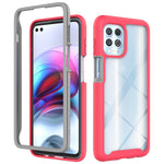 Custodia per telefono PC trasparente in TPU tinta unita cielo stellato, For Motorola Moto G62 5G, For Motorola Moto G100 / Edge S