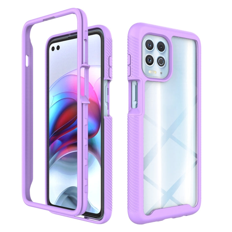 Custodia per telefono PC trasparente in TPU tinta unita cielo stellato, For Motorola Moto G62 5G, For Motorola Moto G100 / Edge S