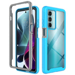 Custodia per telefono PC trasparente in TPU tinta unita cielo stellato, For Motorola Moto G52 / G82, For Motorola Moto G60, For Motorola Moto G71 5G, For Motorola Moto G200 5G