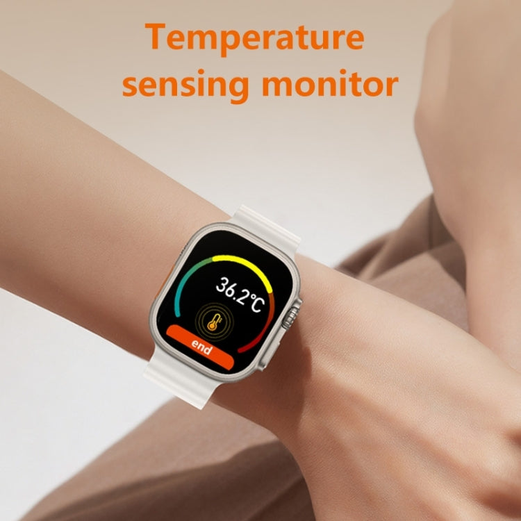 WS8 Pro 2.0 pollici IPS Full Touch Screen Smart Watch, supporto impermeabile IP67 Frequenza cardiaca e monitoraggio dell'ossigeno nel sangue / Modalità sport