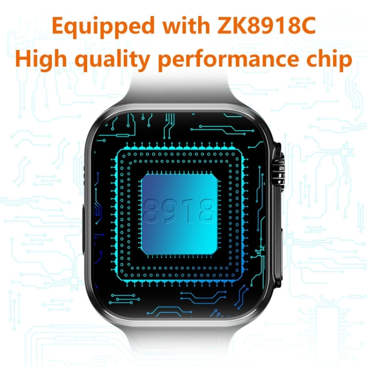 WS8 Pro 2.0 pollici IPS Full Touch Screen Smart Watch, supporto impermeabile IP67 Frequenza cardiaca e monitoraggio dell'ossigeno nel sangue / Modalità sport