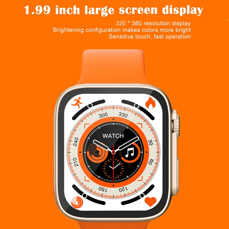 KD99 Ultra Smart Watch con schermo IPS da 1,99 pollici, supporto per il monitoraggio della frequenza cardiaca e dell'ossigeno nel sangue / modalità sportive