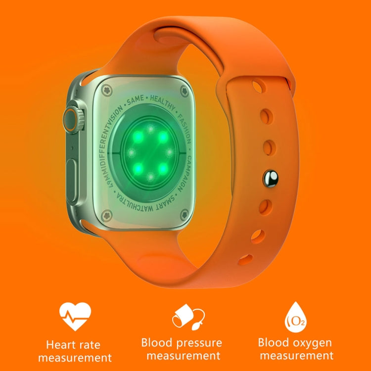 KD99 Ultra Smart Watch con schermo IPS da 1,99 pollici, supporto per il monitoraggio della frequenza cardiaca e dell'ossigeno nel sangue / modalità sportive