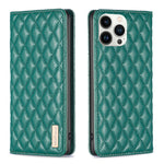 Custodia per telefono a conchiglia in pelle magnetica Diamond Lattice, For iPhone 13 Pro Max, For iPhone 13 Pro, For iPhone 13, For iPhone 12 Pro Max