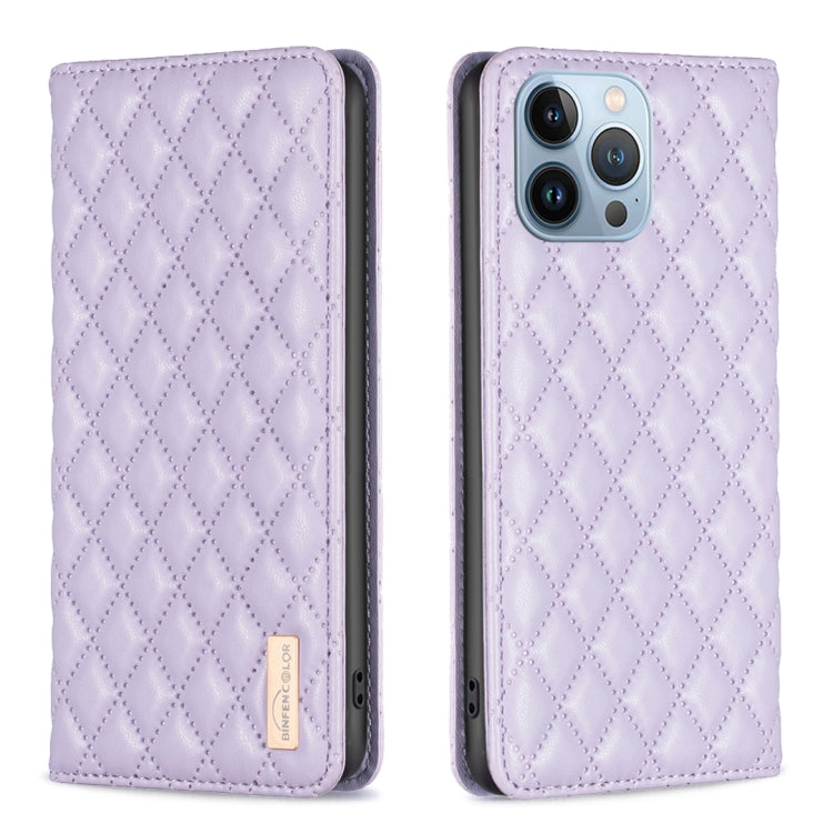 Custodia per telefono a conchiglia in pelle magnetica Diamond Lattice, For iPhone 13 Pro Max, For iPhone 13 Pro, For iPhone 13, For iPhone 12 Pro Max
