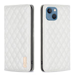 Custodia per telefono a conchiglia in pelle magnetica Diamond Lattice, For iPhone 13 Pro Max, For iPhone 13 Pro, For iPhone 13, For iPhone 12 Pro Max