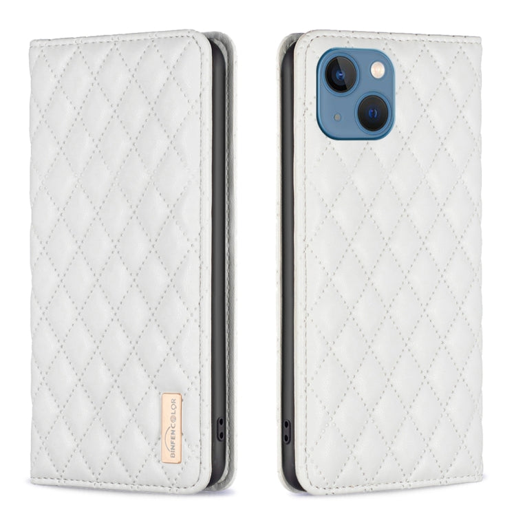 Custodia per telefono a conchiglia in pelle magnetica Diamond Lattice, For iPhone 13 Pro Max, For iPhone 13 Pro, For iPhone 13, For iPhone 12 Pro Max