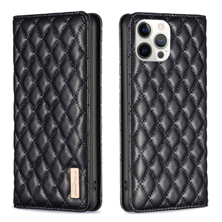Custodia per telefono a conchiglia in pelle magnetica Diamond Lattice, For iPhone 13 Pro Max, For iPhone 13 Pro, For iPhone 13, For iPhone 12 Pro Max