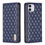 Custodia per telefono a conchiglia in pelle magnetica Diamond Lattice, For iPhone 12 / 12 Pro, For iPhone 11 Pro Max, For iPhone 11 Pro, For iPhone 11