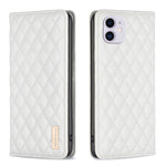 Custodia per telefono a conchiglia in pelle magnetica Diamond Lattice, For iPhone 12 / 12 Pro, For iPhone 11 Pro Max, For iPhone 11 Pro, For iPhone 11