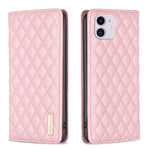 Custodia per telefono a conchiglia in pelle magnetica Diamond Lattice, For iPhone 12 / 12 Pro, For iPhone 11 Pro Max, For iPhone 11 Pro, For iPhone 11