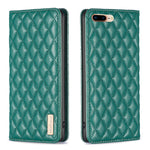 Custodia per telefono a conchiglia in pelle magnetica Diamond Lattice, For iPhone 8 Plus / 7 Plus