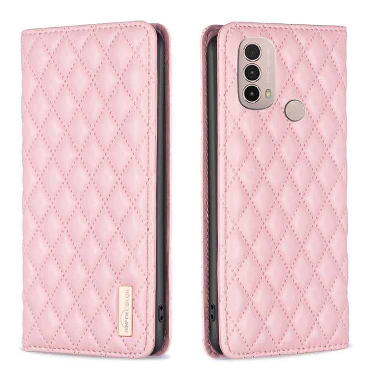 Custodia per telefono a conchiglia in pelle magnetica Diamond Lattice, For Motorola Moto E30 / E40, For Motorola Moto E32 4G, For Motorola Moto G22, For Motorola Moto G31 / G41