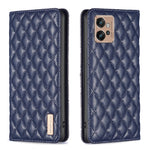 Custodia per telefono a conchiglia in pelle magnetica Diamond Lattice, For Motorola Moto G32 4G, For Motorola Moto G42, For Motorola Moto G62, For Motorola Moto G71