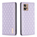 Custodia per telefono a conchiglia in pelle magnetica Diamond Lattice, For Motorola Moto G32 4G, For Motorola Moto G42, For Motorola Moto G62, For Motorola Moto G71