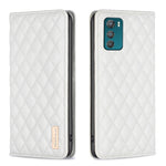 Custodia per telefono a conchiglia in pelle magnetica Diamond Lattice, For Motorola Moto G32 4G, For Motorola Moto G42, For Motorola Moto G62, For Motorola Moto G71