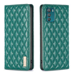 Custodia per telefono a conchiglia in pelle magnetica Diamond Lattice, For Motorola Moto G32 4G, For Motorola Moto G42, For Motorola Moto G62, For Motorola Moto G71