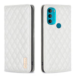 Custodia per telefono a conchiglia in pelle magnetica Diamond Lattice, For Motorola Moto G32 4G, For Motorola Moto G42, For Motorola Moto G62, For Motorola Moto G71