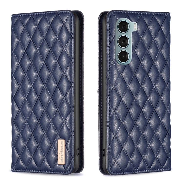 Custodia per telefono a conchiglia in pelle magnetica Diamond Lattice, For Motorola Moto G200 5G / Edge S30 5G, For Nokia G11 / G21