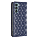 Custodia per telefono a conchiglia in pelle magnetica Diamond Lattice, For Motorola Moto G200 5G / Edge S30 5G, For Nokia G11 / G21