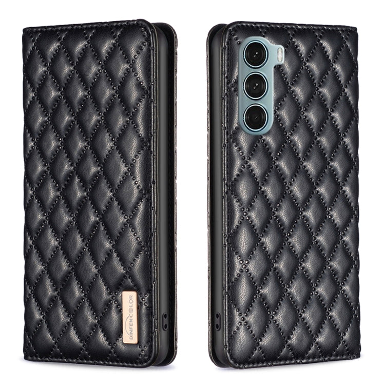 Custodia per telefono a conchiglia in pelle magnetica Diamond Lattice, For Motorola Moto G200 5G / Edge S30 5G, For Nokia G11 / G21