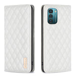 Custodia per telefono a conchiglia in pelle magnetica Diamond Lattice, For Motorola Moto G200 5G / Edge S30 5G, For Nokia G11 / G21