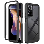 Custodia per telefono PC trasparente antiurto in tinta unita con cielo stellato, For T-Moblie Revvl 6 5G, For Xiaomi Redmi Note 11 Pro+ 5G Global, For Xiaomi Redmi 10C, For Xiaomi Poco X4 Pro 5G