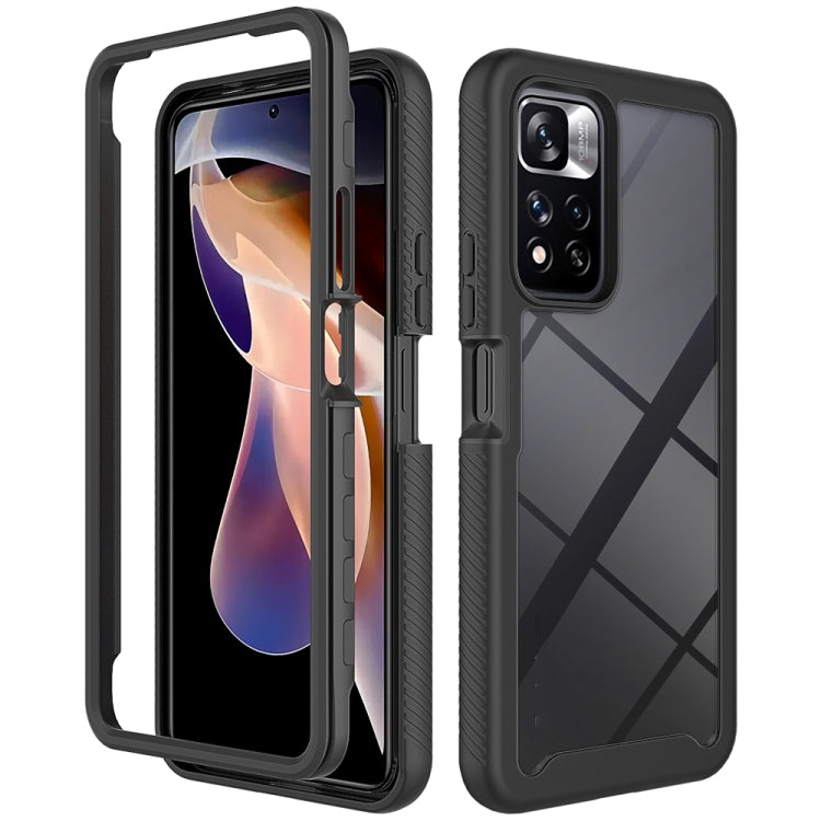 Custodia per telefono PC trasparente antiurto in tinta unita con cielo stellato, For T-Moblie Revvl 6 5G, For Xiaomi Redmi Note 11 Pro+ 5G Global, For Xiaomi Redmi 10C, For Xiaomi Poco X4 Pro 5G