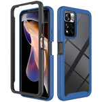 Custodia per telefono PC trasparente antiurto in tinta unita con cielo stellato, For T-Moblie Revvl 6 5G, For Xiaomi Redmi Note 11 Pro+ 5G Global, For Xiaomi Redmi 10C, For Xiaomi Poco X4 Pro 5G